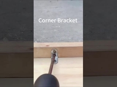 Hersteller Maßgeschneiderte Stempel Dekorativ L-Form Metall Winkel-Kantenhalter für Holz