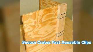 Wiederverwendbare Kistenklammern, robuste Holzkisten-Hardware