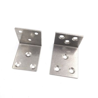 Edelstahl Kohlenstoffstahl Custom Stamping Dekorativ L-Form Metall Halterung Winkelhalterungen