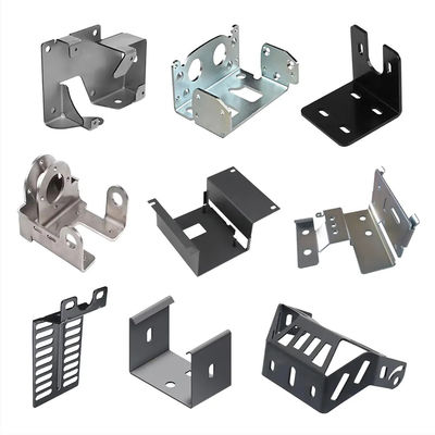 Anpassung von Aluminiumlegierungsblechen Metallstempelteile Biegen schwarze Oberflächenbehandlung Blechmetallherstellung