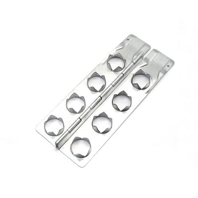 Metallklappscharnier Hardwarebefestigungen 6/8/10 Löcher Verzinktes Eisenblech Palettenkragen Scharnier Holzgehäuse Holzkragen