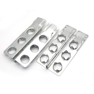 Metallklappscharnier Hardwarebefestigungen 6/8/10 Löcher Verzinktes Eisenblech Palettenkragen Scharnier Holzgehäuse Holzkragen
