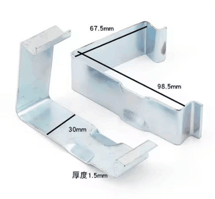 Großhandel V-förmiger Quellmetall-Kaste-Clips Stamping-Clip-Teile für die Logistik Holzkiste befestigt