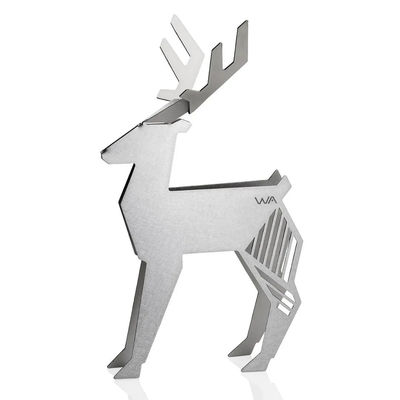 OEM Custom-Blattmetallteile Personalisiertes Laserschneiden Biegen Messing Origami Stierskulptur Moderne Metallkunst