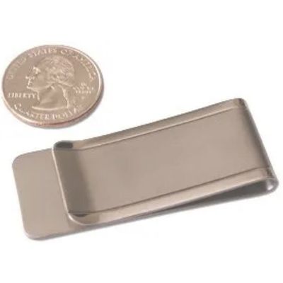 Geld-Stift-Clips Standard-Kustom-Punch-Etikettenhalter aus Edelstahl Schlanke Karten-Id Männer Frauen Brieftasche Metall-Stempelteile