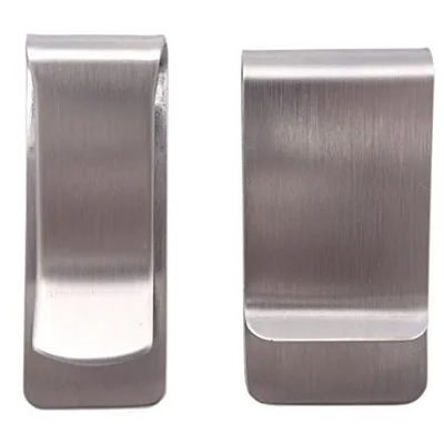 Geld-Stift-Clips Standard-Kustom-Punch-Etikettenhalter aus Edelstahl Schlanke Karten-Id Männer Frauen Brieftasche Metall-Stempelteile