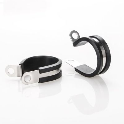 Kautschukverbundene P-Clips Kautschukrohrklemmen Edelstahl INOX 304 Langlebig R-Typen Schlauchklemmen Schnellverriegelung Rohrklemmen
