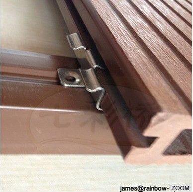 Hohe Qualität OEM Custom Einfach Installation Edelstahl WPC Decking Clips für Holzanschlüsse