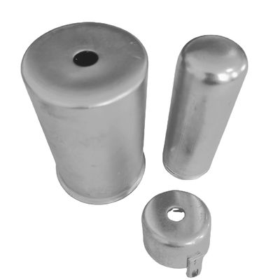 OEM-Pulverbeschichtete, schwarze, tief gezogene Metallstempelteile