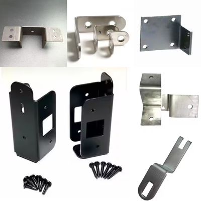 OEM Custom Eckhalter 90 Grad Edelstahl Winkel Montage Halter Blätter Metall Stamping L-förmige Halterung