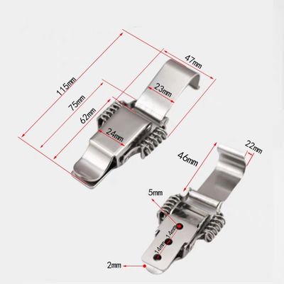 Anpassungsfähig 304 Edelstahl Flexible & Damping Toggle Schloss mit Selbsthaken für medizinische Ausrüstung & Fahrzeuge