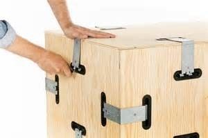 OEM-Custom-Blattmetall-Stampen-Kaste-Clips-Flügel-Clips für die Befestigung von Holzkisten wiederverwendbare und langlebige Clips