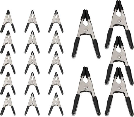 Schwerlast 2 4 6 9 Zoll Schwarz Pulver beschichtet Stahl und Kohlenstoff Metall Feder Ein Klemmen mit PVC-Griffe für die Holzbearbeitung