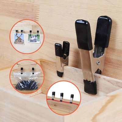 Schwerlast 2 4 6 9 Zoll Schwarz Pulver beschichtet Stahl und Kohlenstoff Metall Feder Ein Klemmen mit PVC-Griffe für die Holzbearbeitung