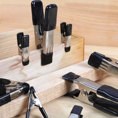 Schwerlast 2 4 6 9 Zoll Schwarz Pulver beschichtet Stahl und Kohlenstoff Metall Feder Ein Klemmen mit PVC-Griffe für die Holzbearbeitung