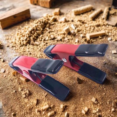Metallfederklammer mit Gummi-Tippen für die Holzbearbeitung