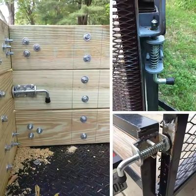 Heißer Verkauf Verzinkter Federbelasteter Riegelstift Bolzen Bürstenoberfläche Türschloss Kostenlose Probe