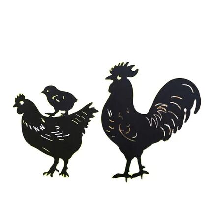 Laserschneidereien Metalldekorationen für Gartengärten Ornamente mit individueller Farbe