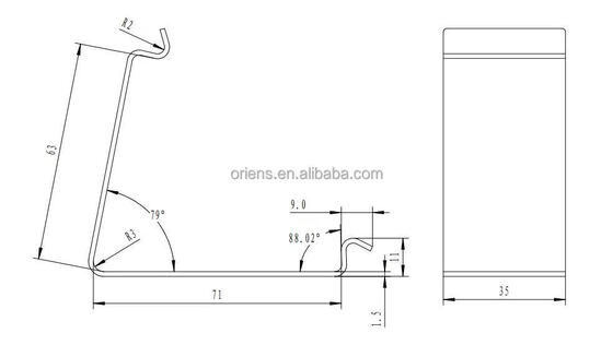 OEM-Custom-Blattmetall-Stampen-Kaste-Clips-Flügel-Clips für die Befestigung von Holzkisten wiederverwendbare und langlebige Clips
